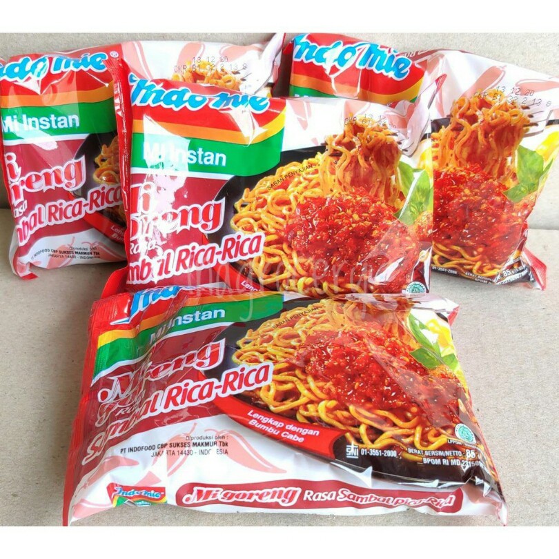 

Paket 5 bungkus Mi Instan Indomie Sambal Rica Rica