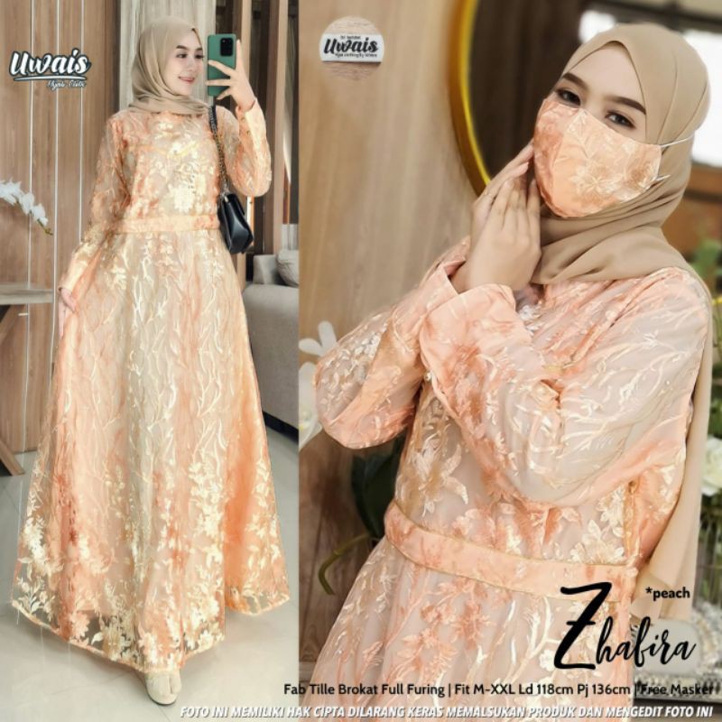 GOWN - MAXY BRUKAT -ZHAFIRA MAXY - ZHALIRA MAXY ORI UWAISHIJABCLOTHING - ELNA MAXI BY UWAIS