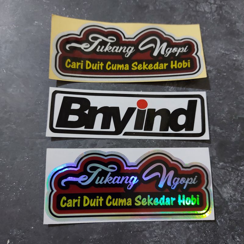 STICKER TUKANG NGOPI PRINCUT