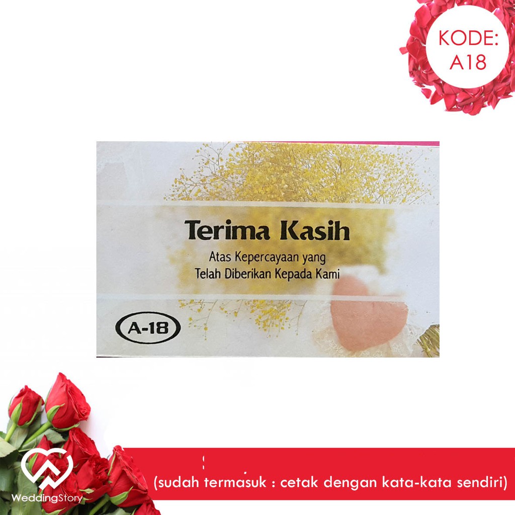

Amplop Etnik A 18 isi 50 (Termasuk Cetak Custom Tulisan) Harga Murah