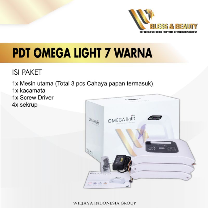 PDT LIGHT MASKER LED OMEGA LIGHT AQUA LIGHT 7 WARNA GARANSI