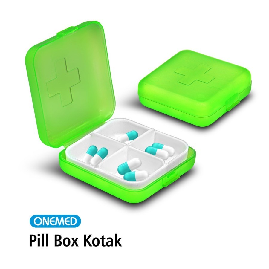 Kotak Obat Onemed / Pill Box Kotak Onemed 4 sekat