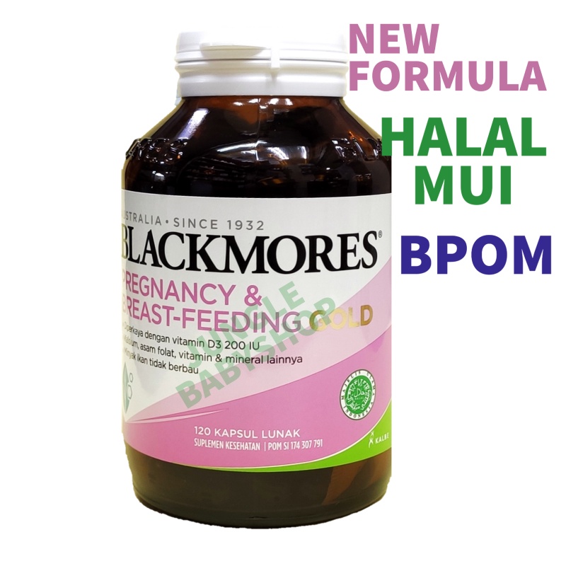 Promo BLACKMORES Pregnancy &amp; Breast Feeding Gold 60 120 kapsul ED 2024