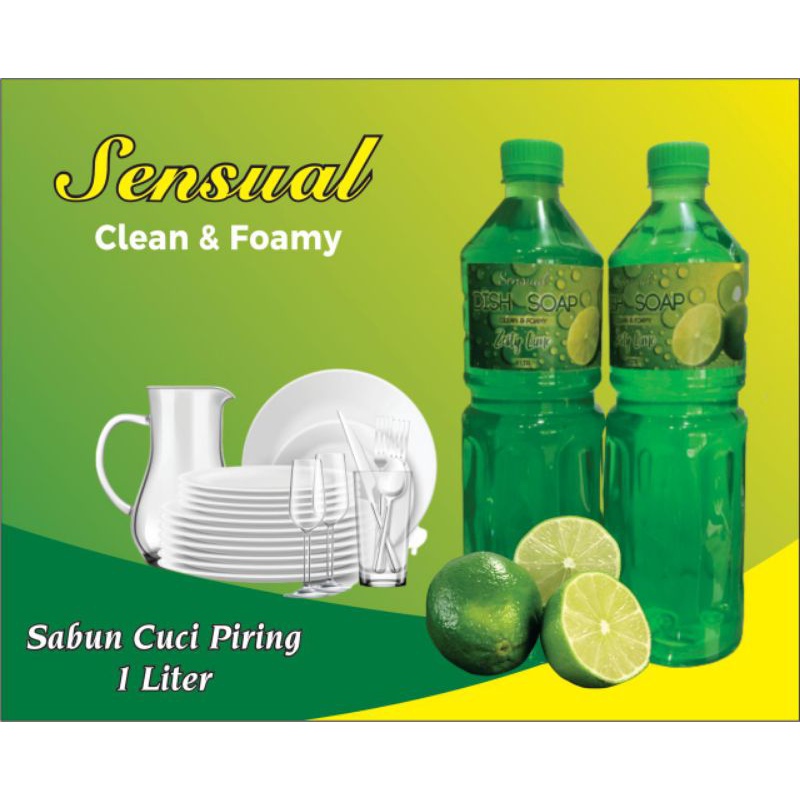 Sabun Cuci Piring 1ltr Aroma Lime