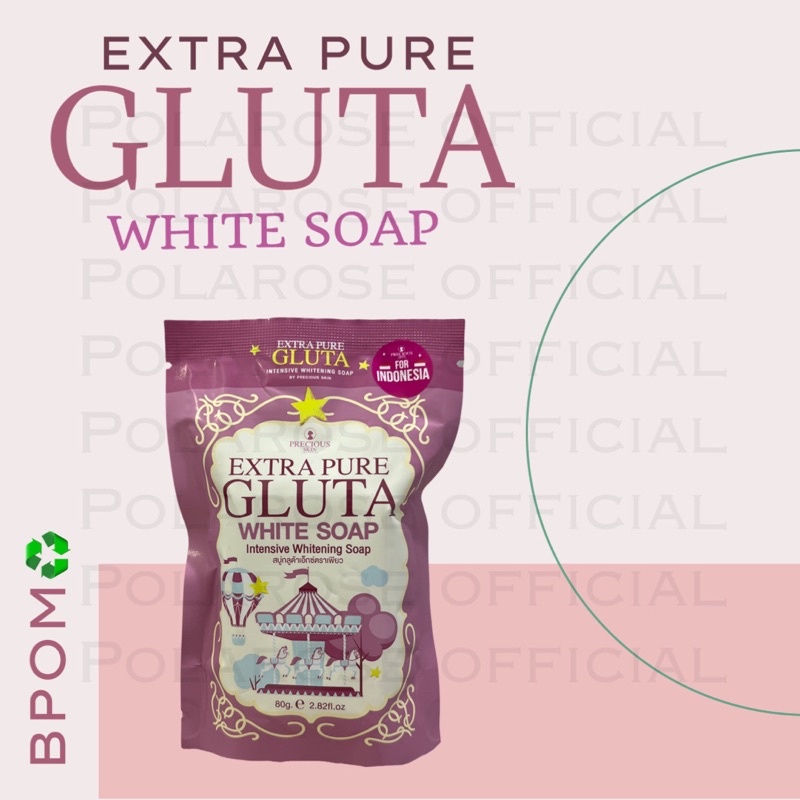 EXTRA PURE INSTANT WHITENING SOAP / SABUN PEMUTIH / SABUN INSTAN PUTIH / SABUN BATANG 100%