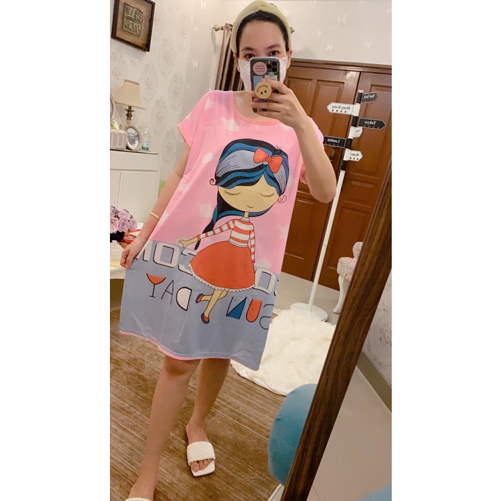VS BG - Daster JUMBO IMPORT KARAKTER KARAKTER lucu - baju tidur wanita Murah