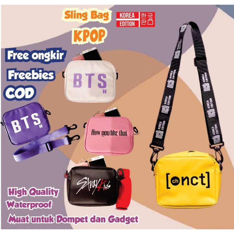 Sling Bag Kpop BTS NCT TREASURE BLACKPINK EXO STRAYKIDZ