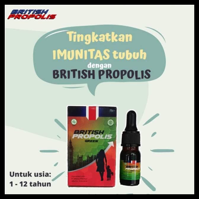 BRITISH PROPOLIS FOR KIDS ASLI 100% OBAT VITAMIN ANAK NUTRISI OTAK MENAMBAH DAYA TAHAN TUBUH