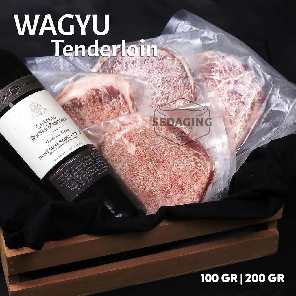 

Wagyu Steak 200gr PREMIUM / Wagyu Tenderloin Steak Sapi Bandung
