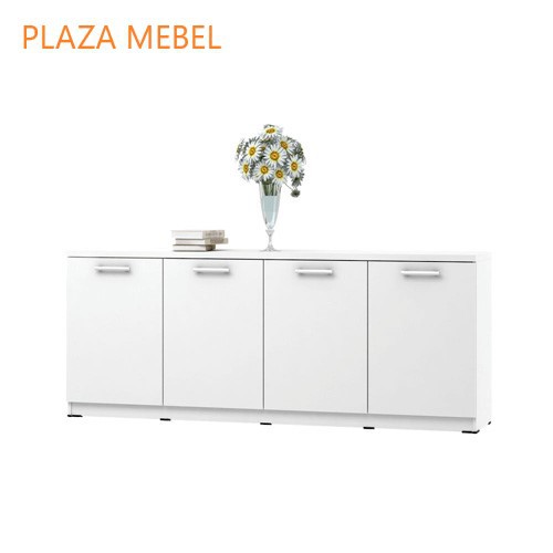 Buffet Pendek Sideboard Credenza Madrid 200 Putih Minimalis