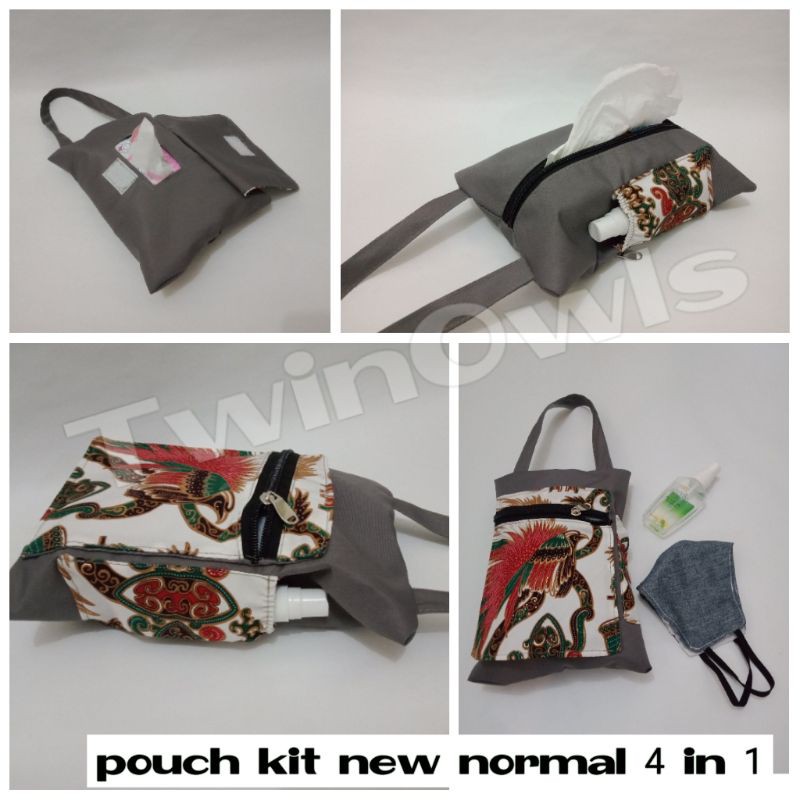 pouch tisu 4 in 1 pouch kit new normal costum logo