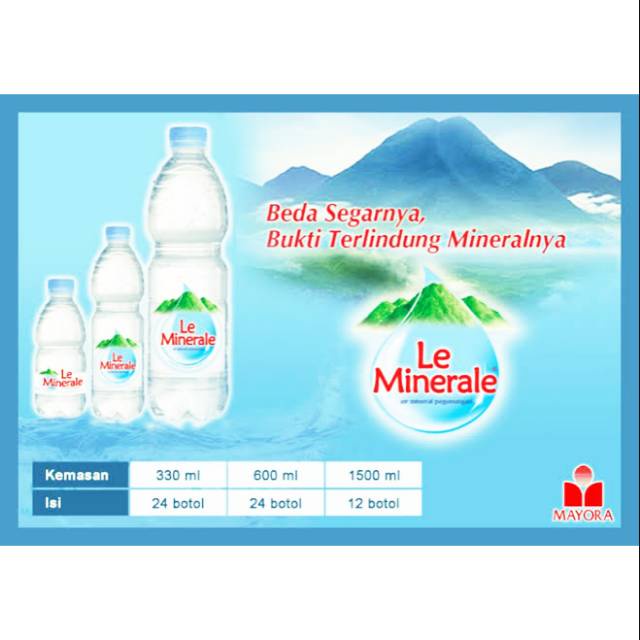 

LeMinerale Air Mineral Botol (330/600/1500ml)