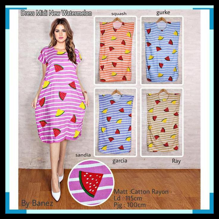 DASTER MIDI NEW WATER MELON (GAK ECER KLIK 5X)