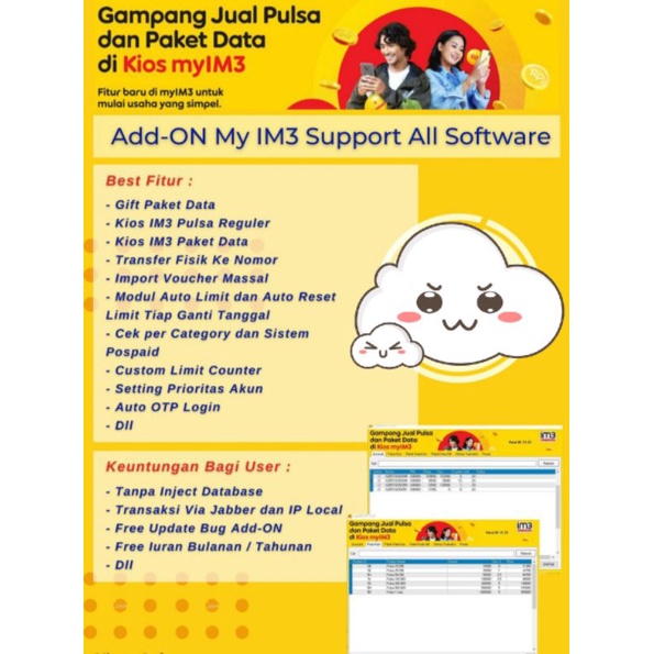 Addon My IM3 Support All Software