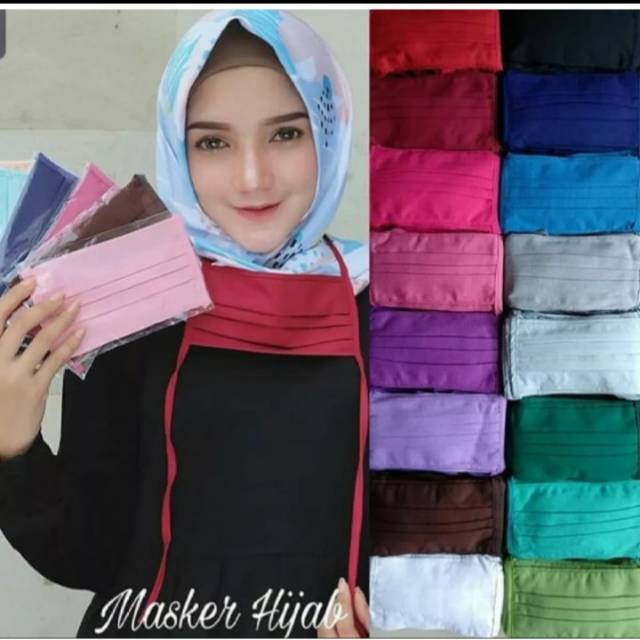 masker kain hijab / masker kain tali