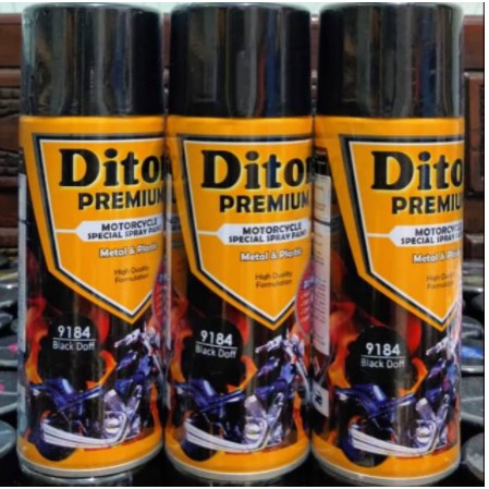 Cat motor diton premium 9184 black doff hitam doff