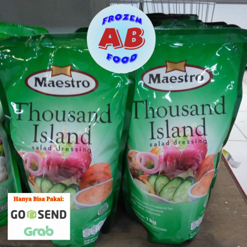 

Maestro Mayonais Thousand Island 1kg Salad Dressing Mayonaise