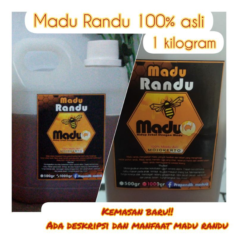 

Madu Randu 100% asli - MaduQ Madu Randu 1Kg kemasan tube