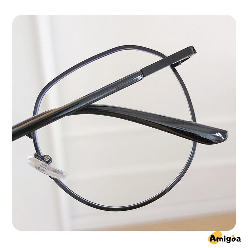 Kacamata Optik Anti blue Light Bahan Metal Gaya Retro Untuk Unisex - AG2