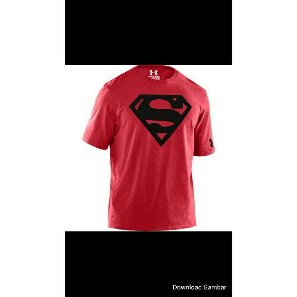 Promo Kaos   Tshirt  T shirt Pria Big Size Superman Under Armour Murah