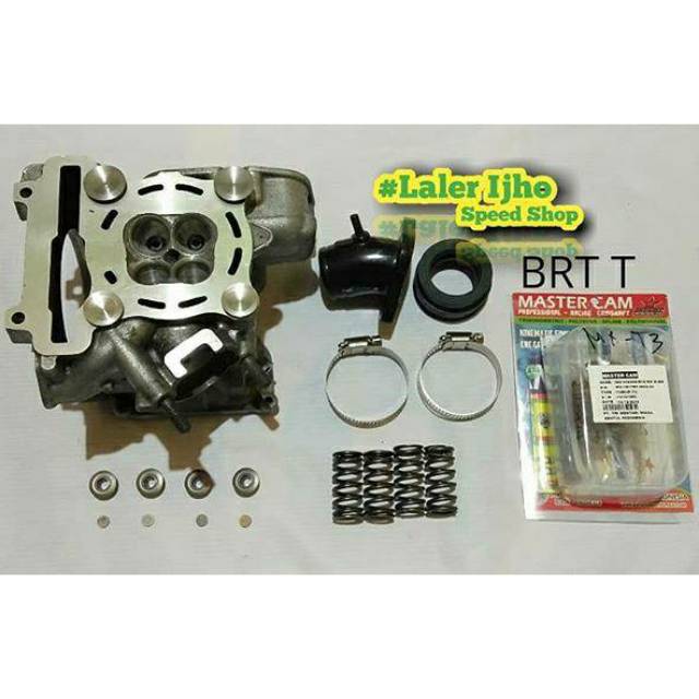 Head kop custom 23/20 set noken as BRT type T perklep intake Jupiter MX Vixion old
