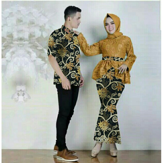 couple kebaya batik brukat KADITA 4warna