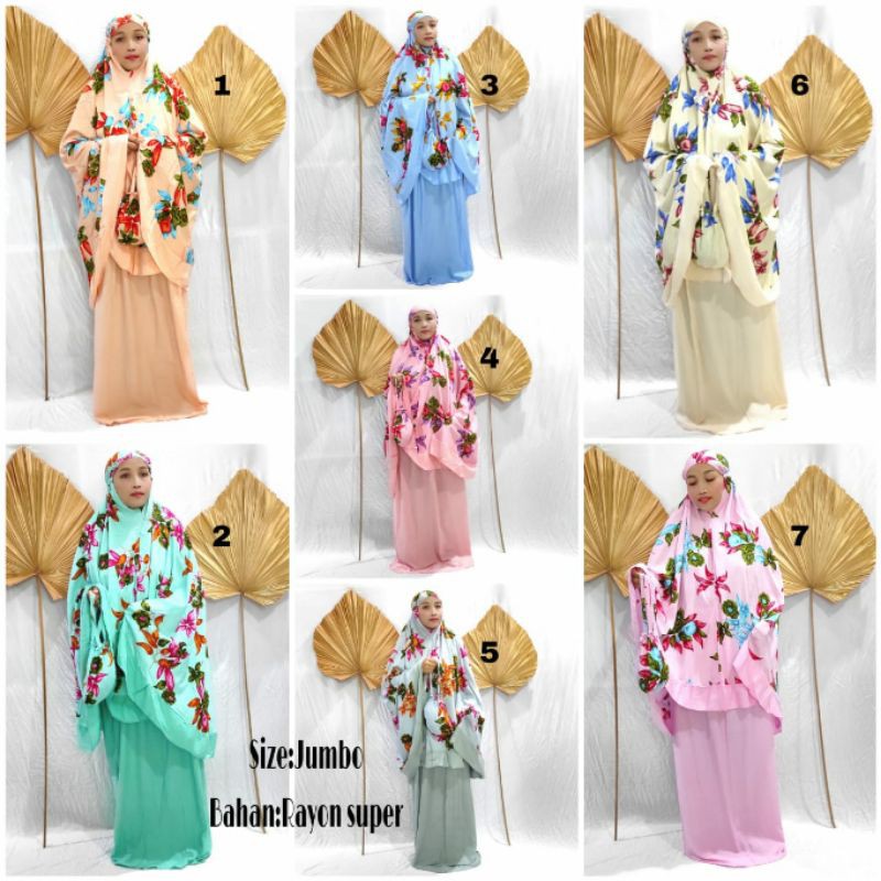 Mukena Bali Rempel Jumbo Sakura
