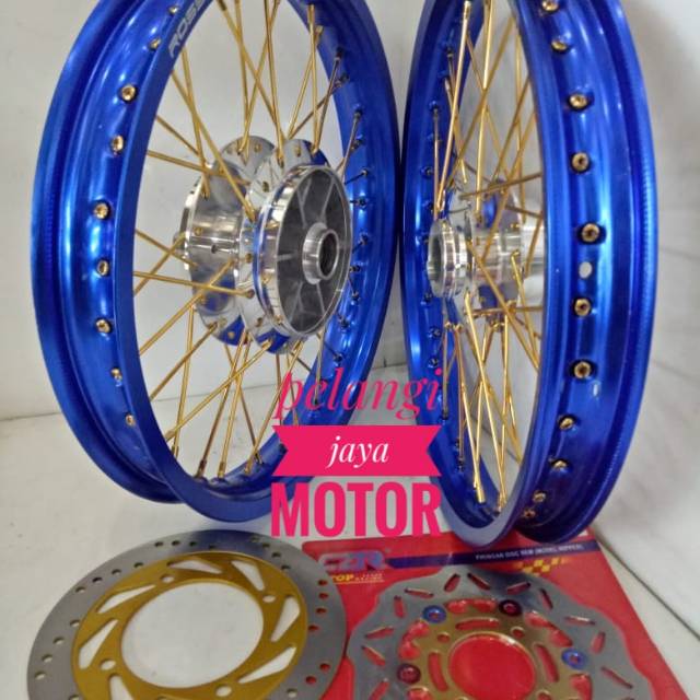 Sepaket Velg Rossi Motor  Ninja R - Ninja RR -  Paket Velg Tromol Jari - Cakram - Plus Rakitan