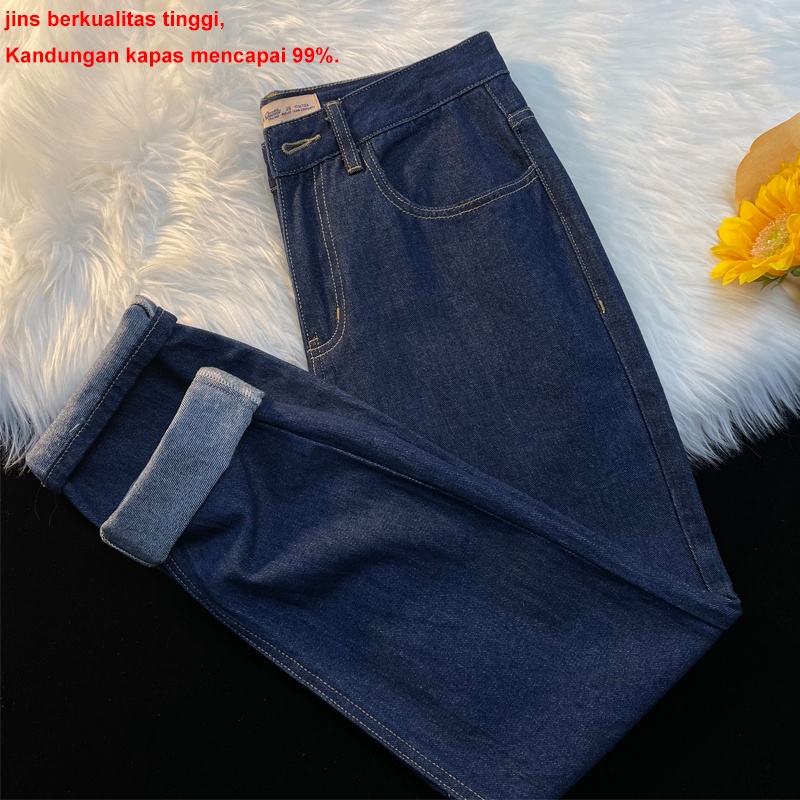 Celana jeans pria panjang denim pensil Standar reguler jins slim fit straight bahan bagus Dewasa Slimfit Denim Washed Celana Jeans Size 27-35