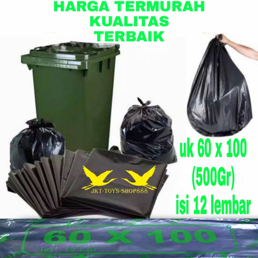 KANTONG PLASTIK SAMPAH / PLASTIK SAMPAH 60X100