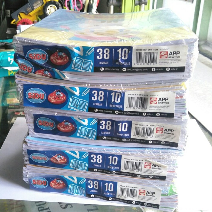 

Cantik Grosir Buku Tulis Sidu Isi 38 Lembar Perpack Isi 10 Pcs Buku Terbatas