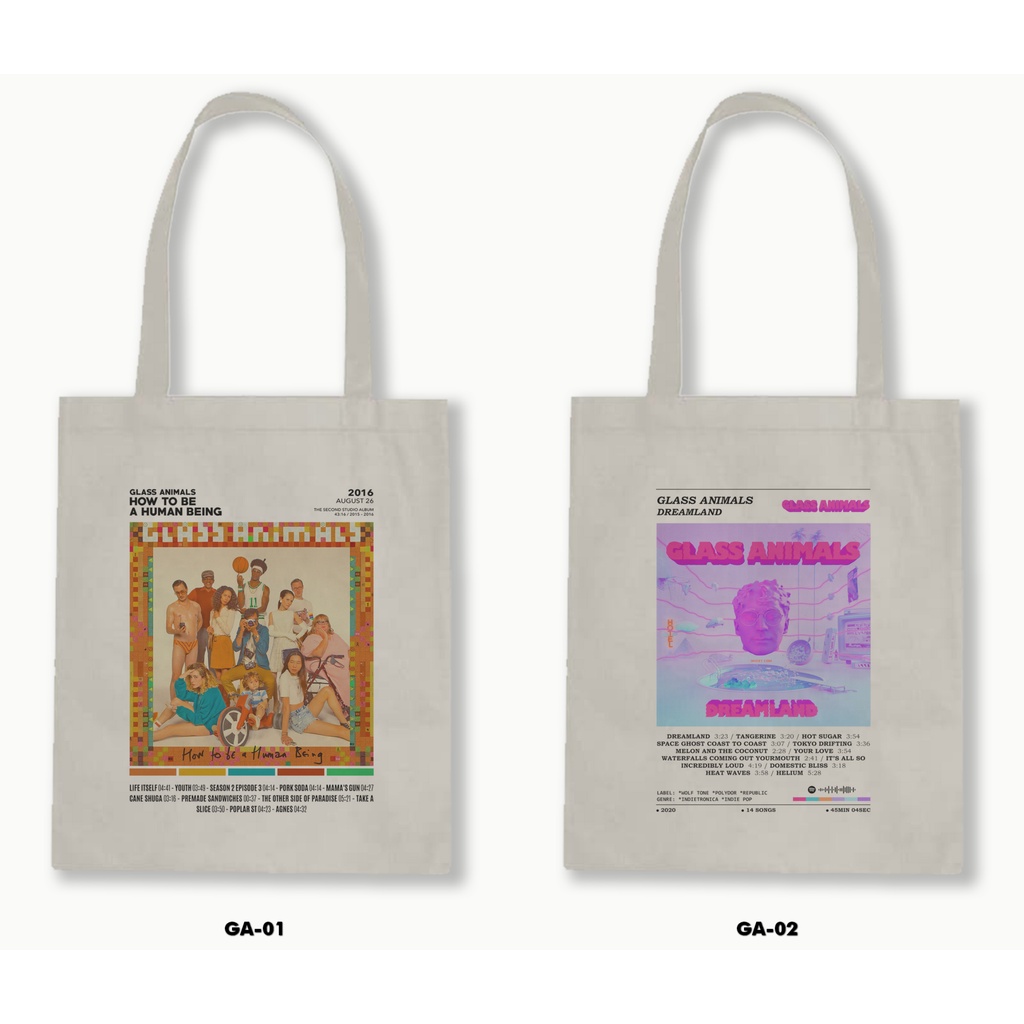 TOTE BAG BLACU - GLASS ANIMALS