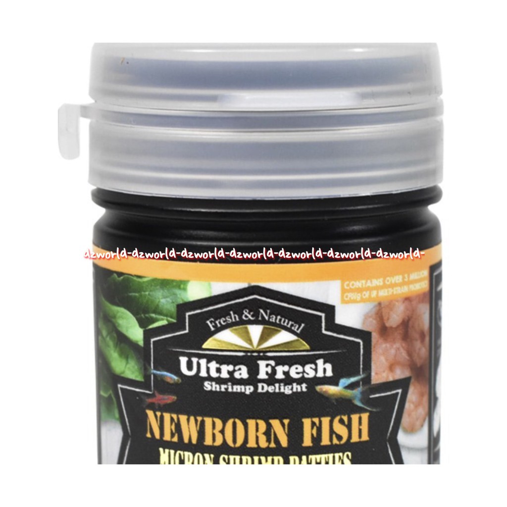 Ultra Fresh Newborn Fish Micron Shrimp Patties 20gr Pelet Makanan Pellet Anak Ikan Baby Fish Ultrafresh Presh