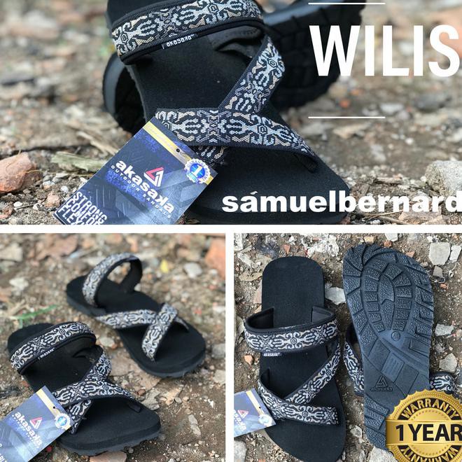 SENDAL SANDAL GUNUNG AKASAKA - WILIS - GARANSI 1 TAHUN