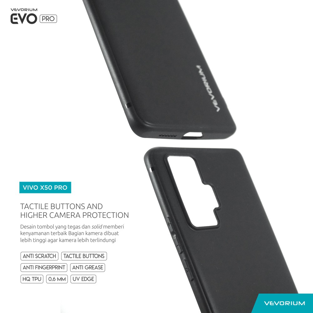 VEVORIUM EVO PRO VIVO X50 Biasa VIVO X50 PRO Soft Case Softcase Matte