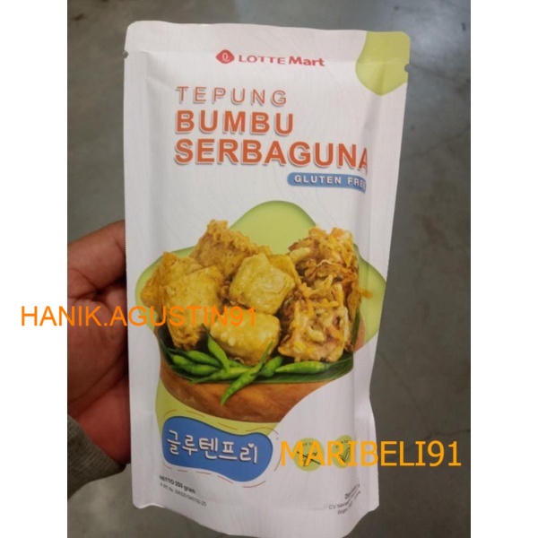 

Tepung Bumbu Serbaguna Free Gluten 250gr MB91