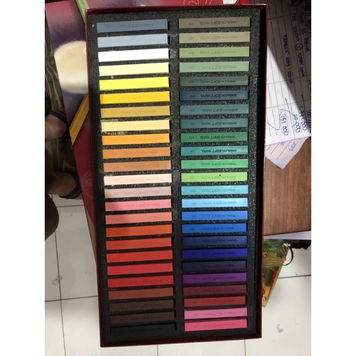 

PASTEL-DRY-OIL- SOFT PASTEL SIMBALION 48 WARNA -OIL-DRY-PASTEL.