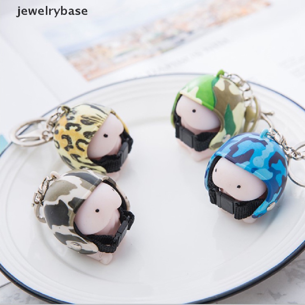 (jewelrybase) 1pc Gantungan Kunci Squishy Helm Dingding Untuk Penghilang Stress