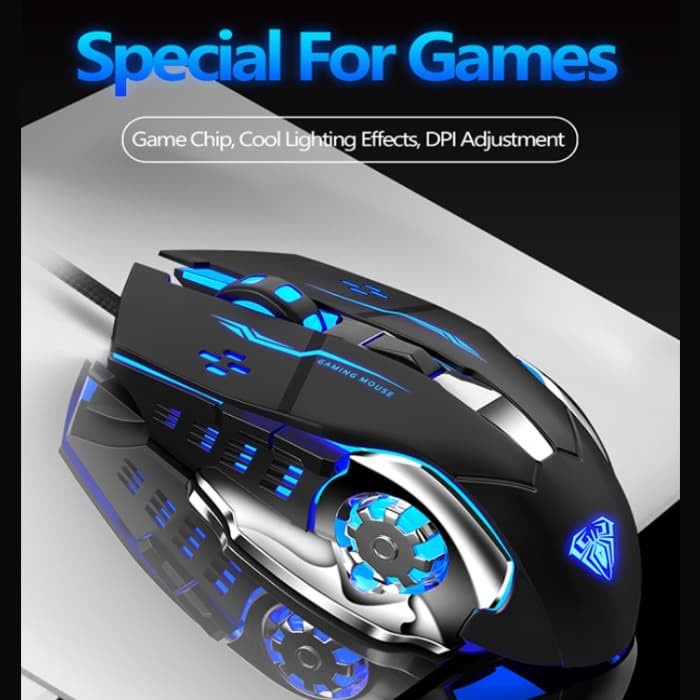 Mouse Gaming AULA S20 2400DPI RGB Driver Macro Software