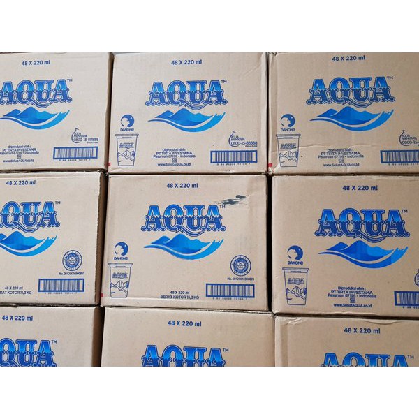 Jual Aqua Gelas 220 Ml Shopee Indonesia 7046