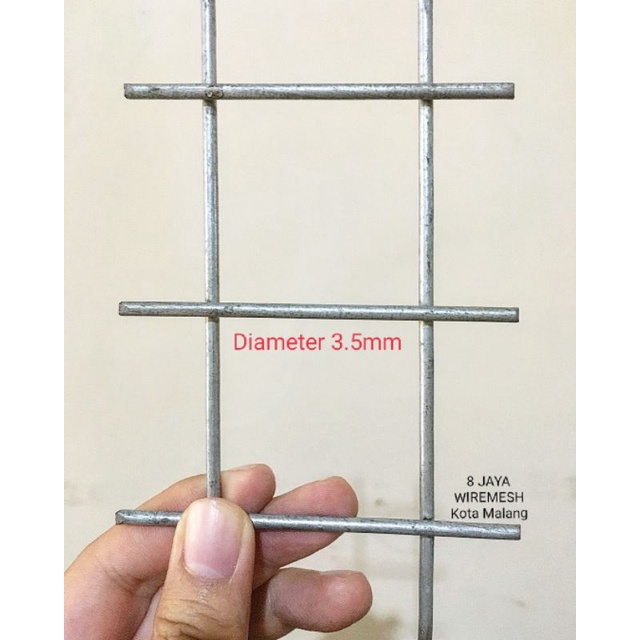 Wiremesh Roll Kawat Ram Besi Galvanis Diameter 3,5mm Full Las Titik