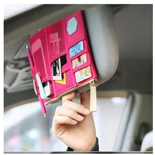 TEMPAT KARTU MOBIL sun visor pen emoney sunvisor handphone organizer