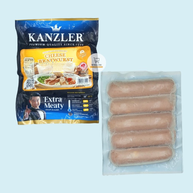 Kanzler Cheese Bratwurst Sausage 360gr Sosis Keju Kanzler