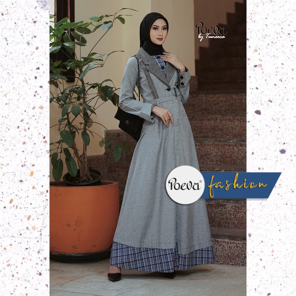 Baju Wanita / Baju Kerja Wanita / Baju Kantor Wanita / Gamis Wanita POEVA Lauree