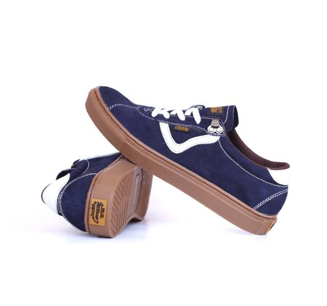 Sepatu Lokal Shoes Local Pride Cevany Ballad Os Low Cut Navy Gum