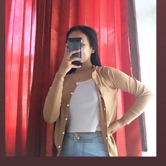 Cardigan Rope Picnic thrift