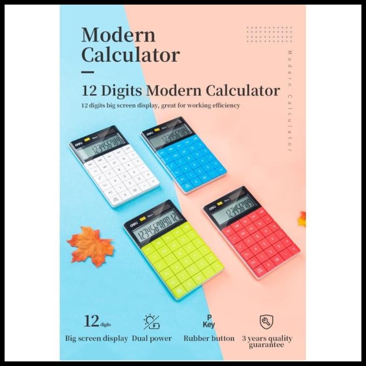 

Deli Calculator Desktop / Kalkulator Minimalis / Stylis (E1589)