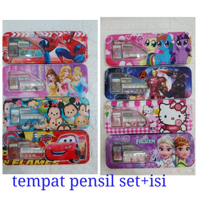 

Tempat pensil set + isi