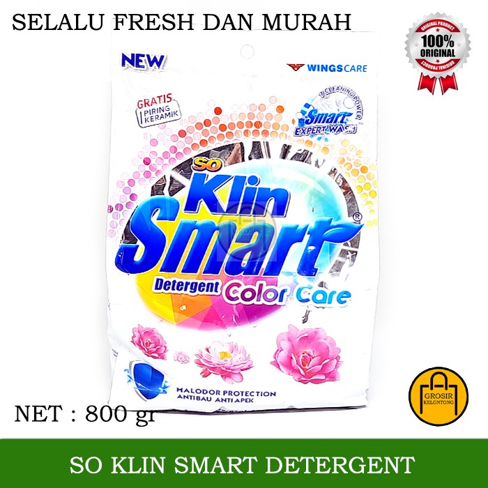 SOKLIN SMART COLOUR DETERGEN BUBUK 800GR