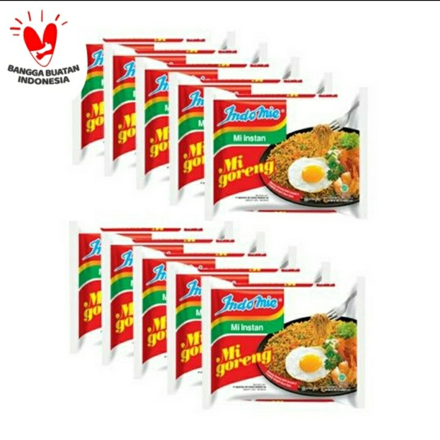 

Paket 10 Pcs Indomie Mi Instan Mi Goreng 85 Gr